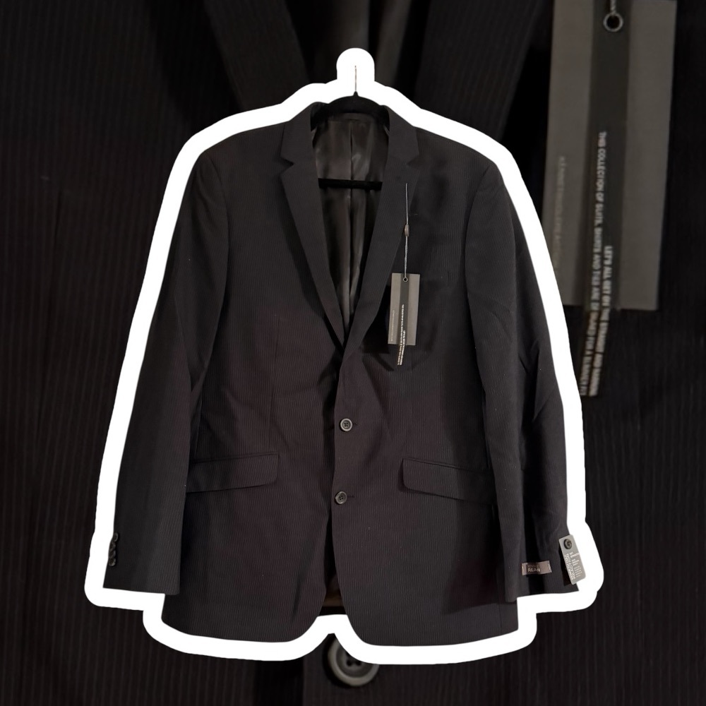 Kenneth Cole Reaction Gray Pinstripe Jacket